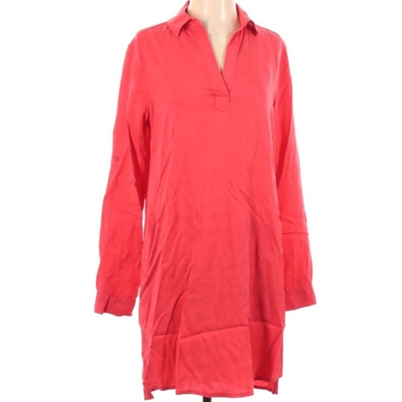Kut from the Kloth Coral Midi Shirt Dress With Pockets Size 2 - Picture 1 of 7